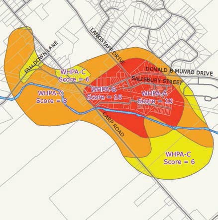 The Carp Wellhead Protection Area carp wellhead protection map