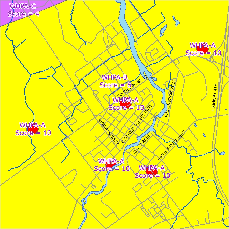 The Almonte Wellhead Protection Area almonte wellhead protection map