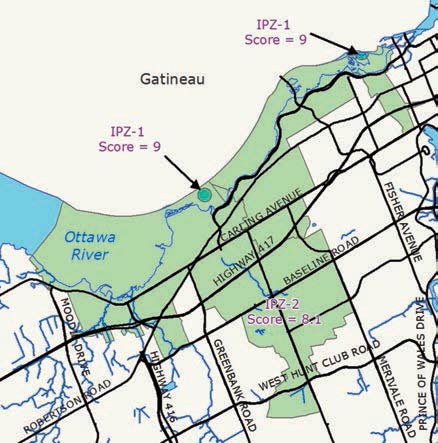 Ottawa intake Protection Zone Ottawa intake Protection Zone map